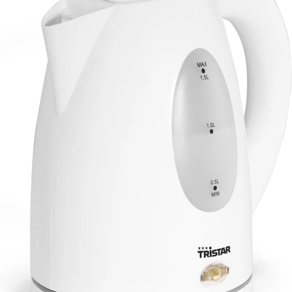bouilloire électrique de 1,5L sans fil 2000W blanc Tristar