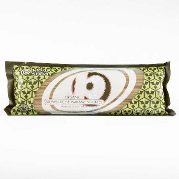 King Soba Nouilles de Riz Brun & Wakame Bio 250g