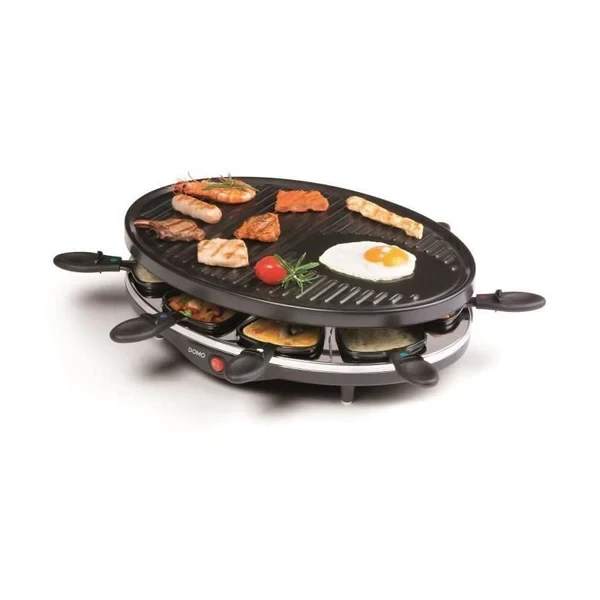 Domo Do9038g Appareil A Raclette 8 Personnes - Noir Domo