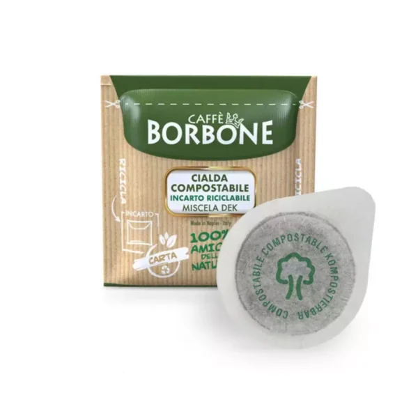 50 ESE Paper Pods 44 mm Caffè Borbone GREEN / DEK Blend