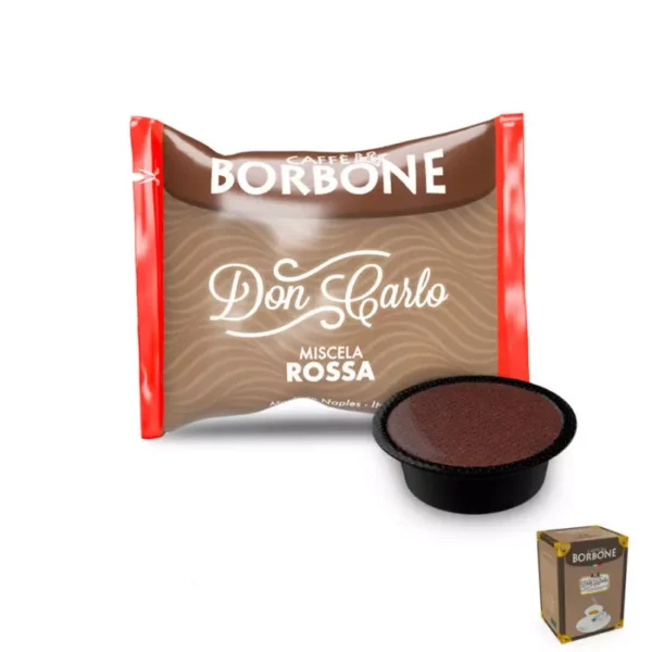 50 RED Blend Capsules Borbone Coffee Compatible Lavazza A Modo Mio®