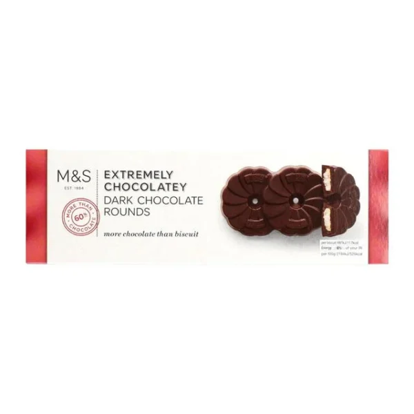 M&S Outrageously Chocolatey Dark Chocolate Rounds 200g