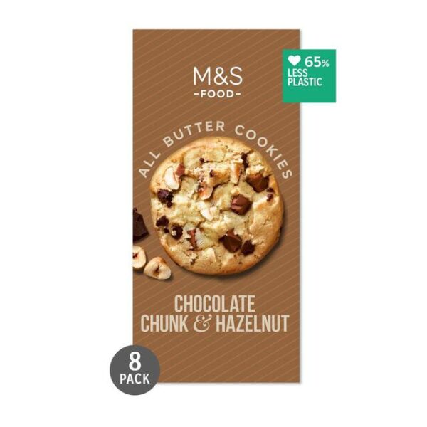M&S All Butter Chocolate Chunk & Hazelnut Cookies 200g