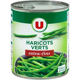 Haricots verts extra-fins U boîte 4/4 440g