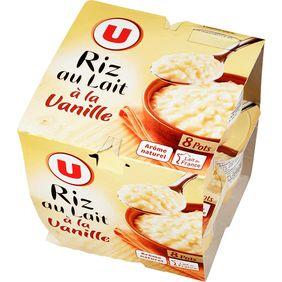 Riz au lait à la vanille U, 8x115g