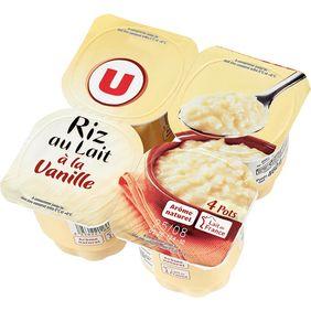 Riz au lait à la vanille U, 4x115g