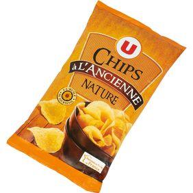 Chips à l'ancienne nature U sachet 150g