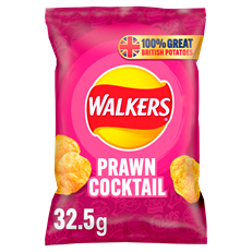 WALKERS PRAWN COCKTAIL 32.5g Bags (32 PACK)