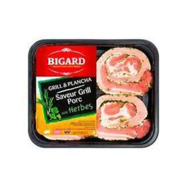 Saveur grill porc aux herbes, BIGARD, 4 pièces 400 g