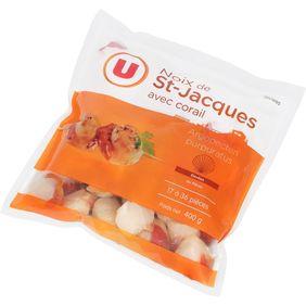 Noix de St Jacques avec corail U, 17/36 pièces, 400g