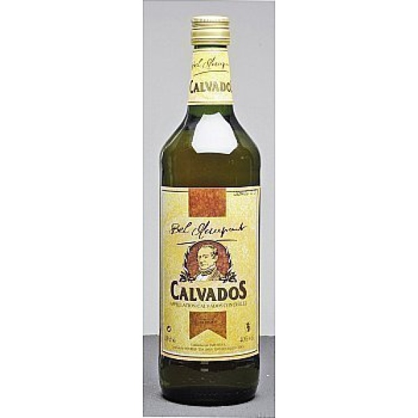 MARQUE PMC ; Calvados BEL MAUPANT 40% - la bouteille de 1 litre
