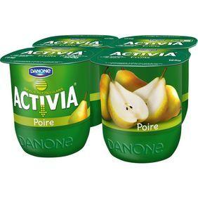 Lait fermenté bifidus poire ACTIVIA, 4x125g