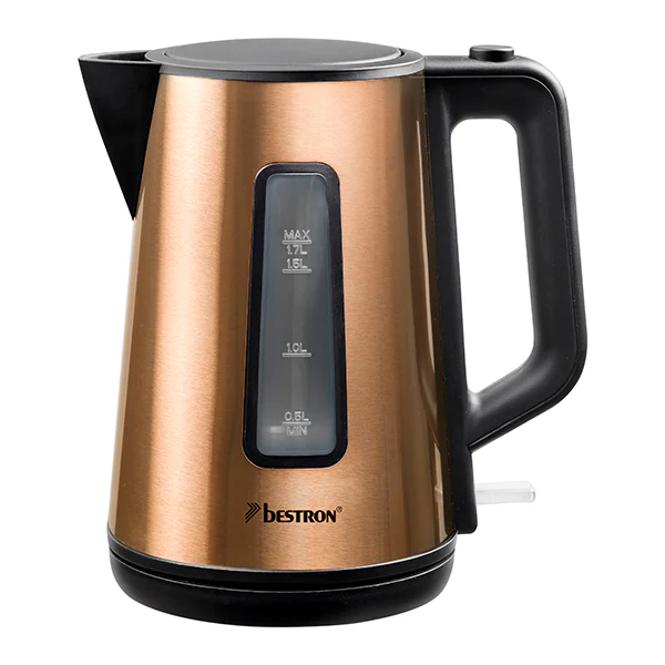 Bouilloire électrique coloris cuivre 1,7 L 1850 2200 W Bestron