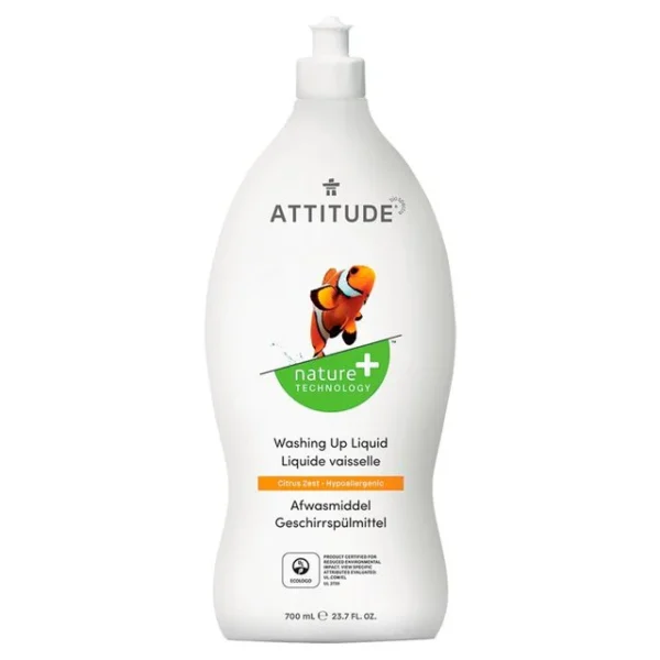 Attitude Washing Up Liquid Citrus Zest 700ml