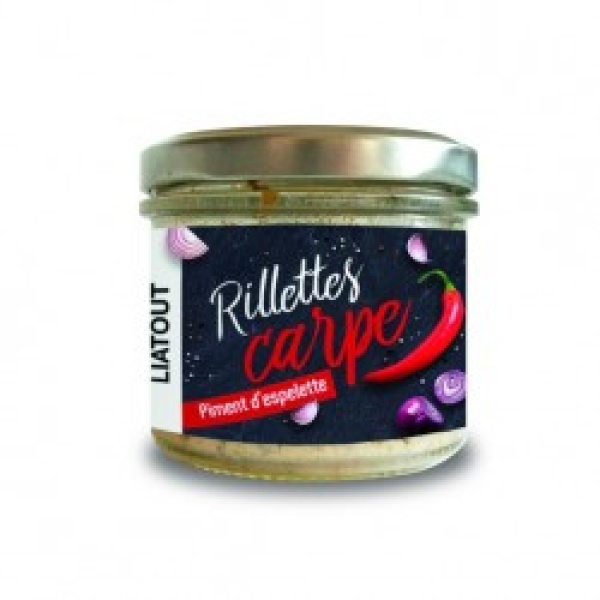 RILLETTE CARPE ET PIMENT D' ESPELETTE 90GRS