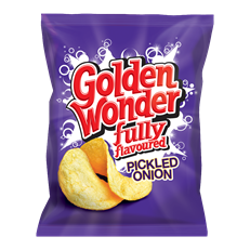 Golden Wonder Crisps Pickled Onion 32.5g (32 Pack)