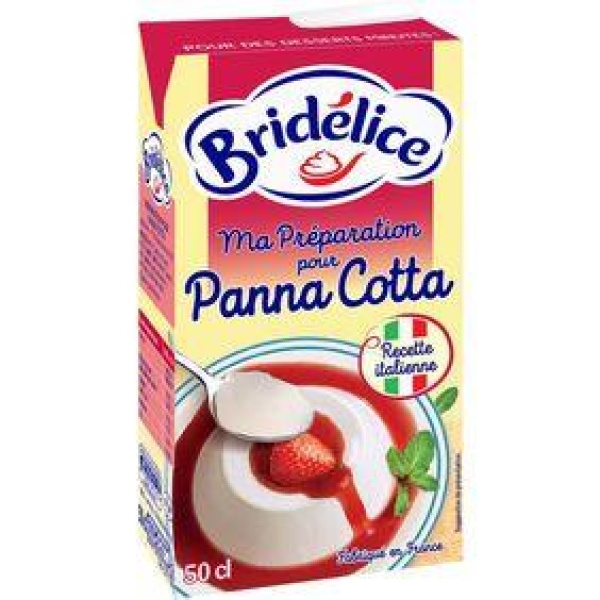 Préparation pour Panna Cotta UHT BRIDELICE, 14%MG, 50cl