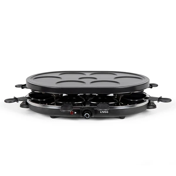 Appareil à raclette et mini-crêpes 1200 W DOC188 Livoo