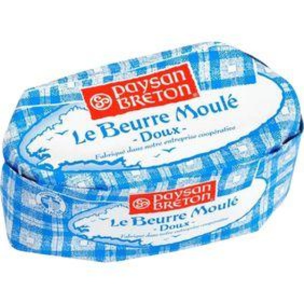 Beurre moulé doux PAYSAN BRETON, 82%MG, 250g