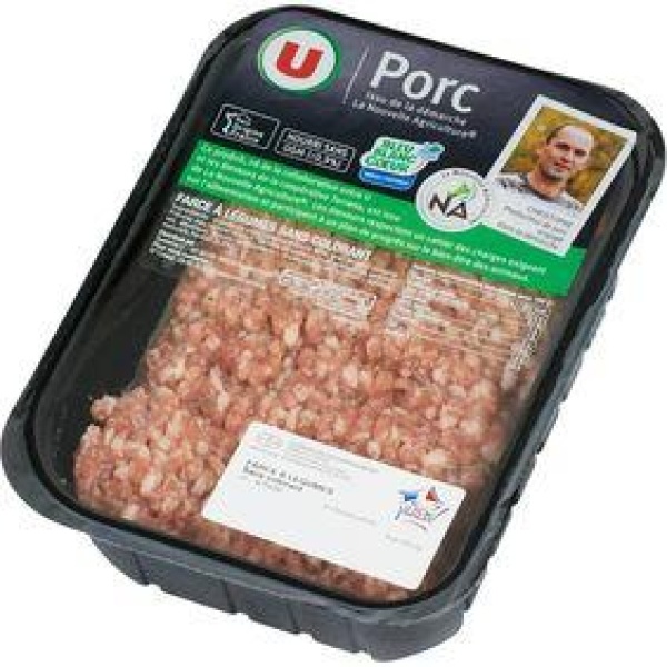 Farce pour légumes sans colorants, U, barquette, 500g