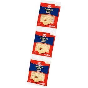 Emmental français pasteurisé rapé 29%MG U sachet de 3x70g