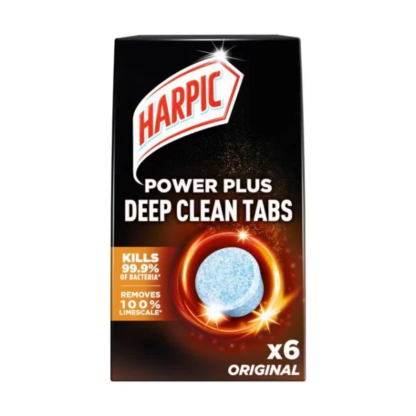 Harpic Power Plus Deep Clean Tabs Toilet Cleaner Original 6 per pack - Special Offer