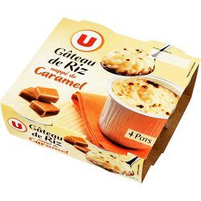 Gâteaux de riz nappés de caramel U, 4x100g
