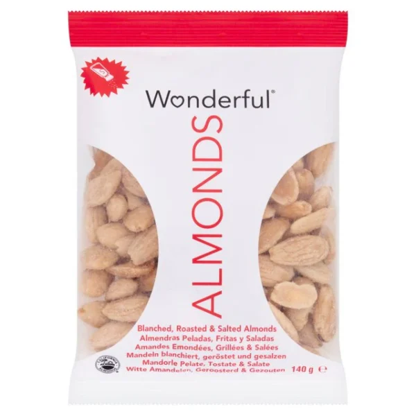 Wonderful Almonds Blanched Roasted & Salted 140g - Special Offer