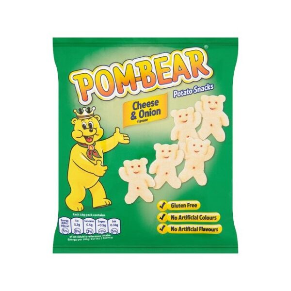 POMBEAR CHEESE & ONION 19g (36 Pack)