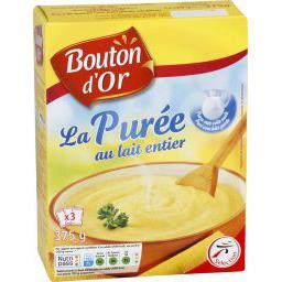 bouton dor la puree au lait entier