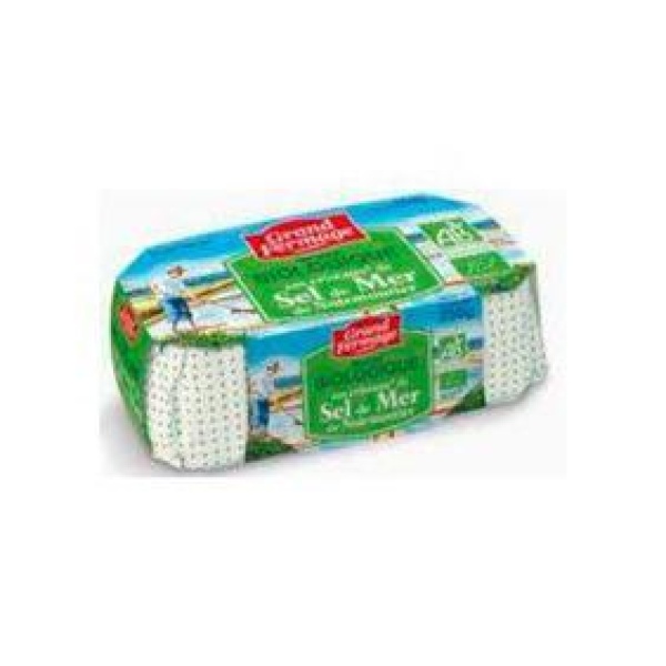 Beurre moulé bio au sel de mer, 80% de mg, GRAND FERMAGE, 250g