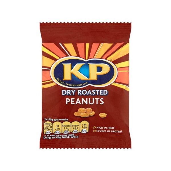 KP Dry Roasted Peanuts Pub Card 50g (21Pack)