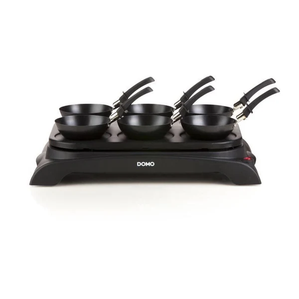 Crêpière + Wok 6 Personnes 1000w Noir Do8710w Domo
