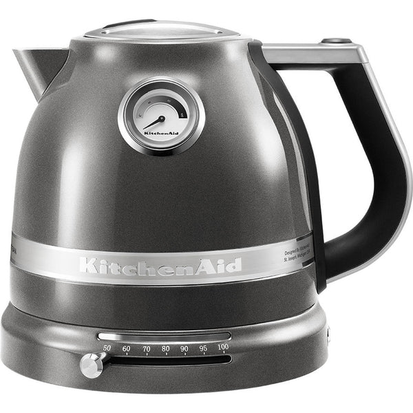 bouilloire électrique de 1,5L 2400W gris étain argent Kitchenaid