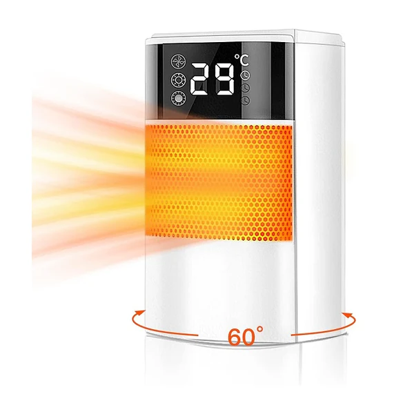 Chauffage Soufflant à Économie d'Énergie PTC 1000W blanc Vendos85