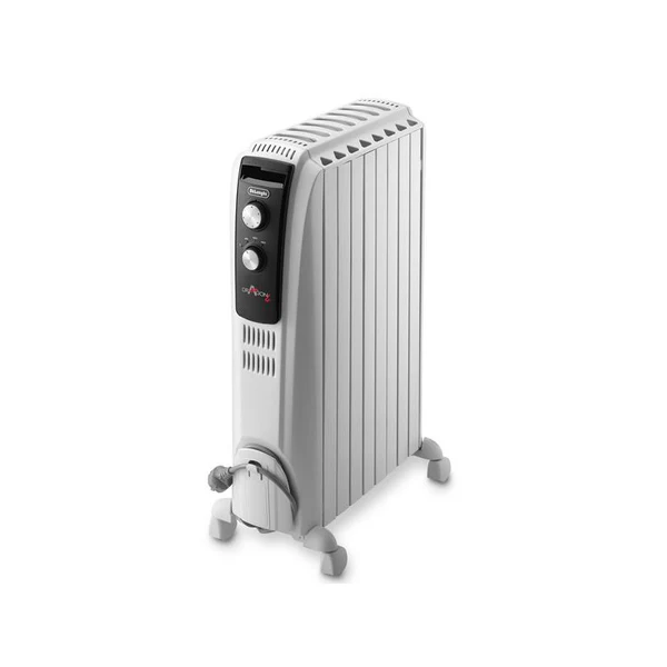 Radiateur Bain D'huile - Dragon 4 - 2000 W - 8 éléments - Blanc - Trd40820 Delonghi