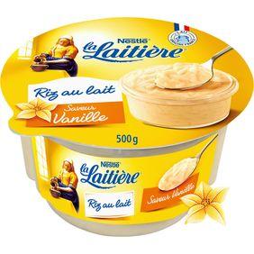 Riz au lait saveur vanille LA LAITIERE, 500g