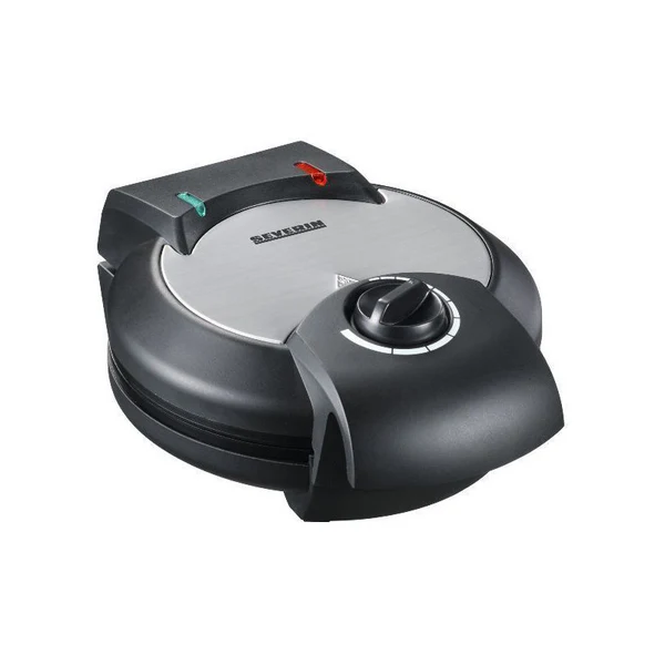 Gaufrier, Noir/inox Brossé, Thermostat 1200 W - 2103 Severin