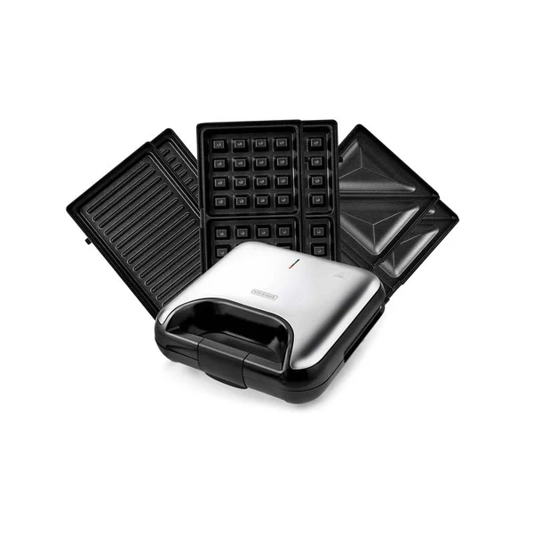 Sandwich maker 3en1 avec plaques anti adhésives MISTER K Kitchencook