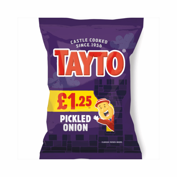 Tayto Pickled Onion 65g £1.25 (20 Pack)