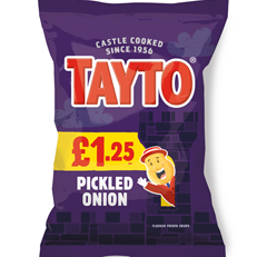 Tayto Pickled Onion 65g £1.25 (20 Pack)