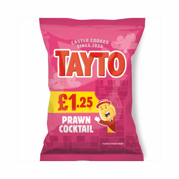 Tayto Prawn Cocktail 65g £1.25 20 Pack