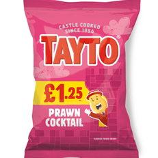 Tayto Prawn Cocktail 65g £1.25 20 Pack