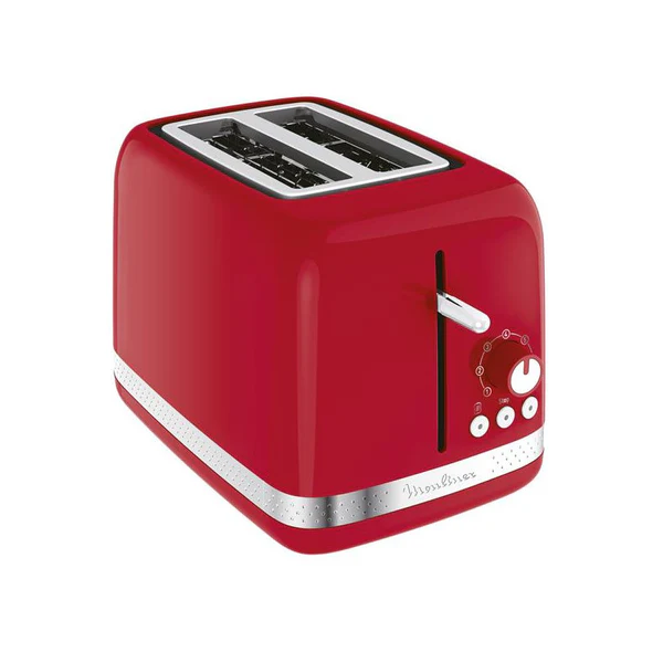Toaster Soleil 850w 2 Tranches Retro Rouge - Lt300510 Moulinex