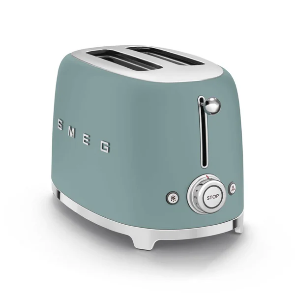 Toaster 2 tranches vert émeraude mat Smeg