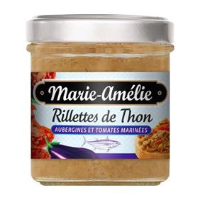 Rillettes de thon aux aubergines et tomates marinées MARIE AMELIE, 120g