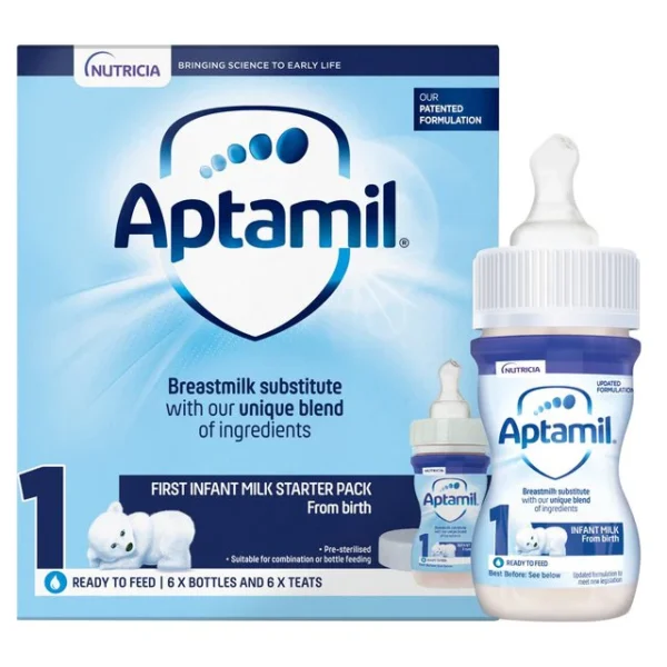 Aptamil 1 First Baby Milk Formula Starter Pack From Birth 6 x 70ml