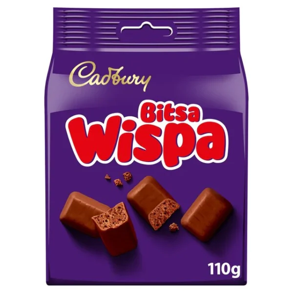 Cadbury Bitsa Wispa Chocolate Bag 100g