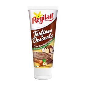 Tube chocolat noisette pour tartines et desserts REGILAIT, 300g