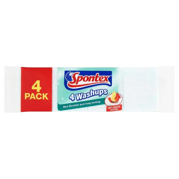 Spontex Non Scratch Washups 4 per pack
